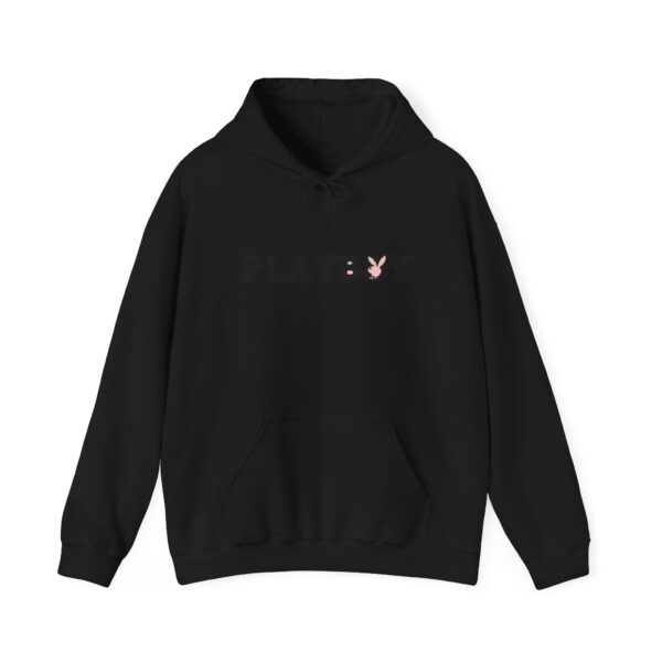 PLAYBOY design Unisex Heavy Blend™ Hooded Sweatshirt... BLACK