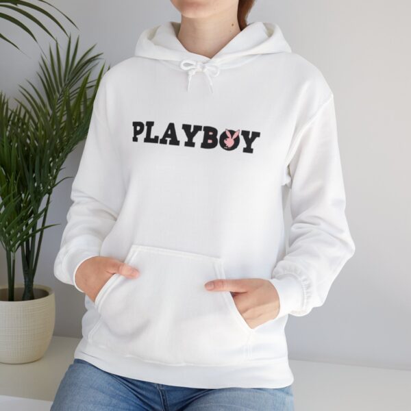 PLAYBOY design Unisex Heavy Blend™ Hooded Sweatshirt... WHITE