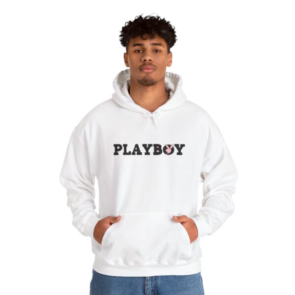PLAYBOY design Unisex Heavy Blend™ Hooded Sweatshirt... WHITE