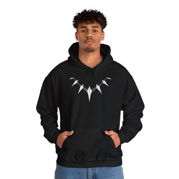 Black Panther Glow Print Unisex Heavy Blend Hooded Sweatshirt