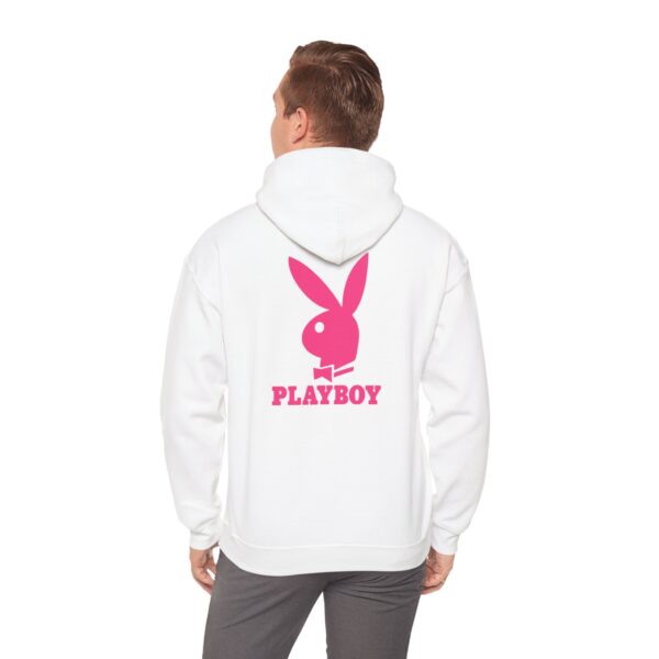 PLAYBOY design Unisex Heavy Blend™ Hooded Sweatshirt... WHITE