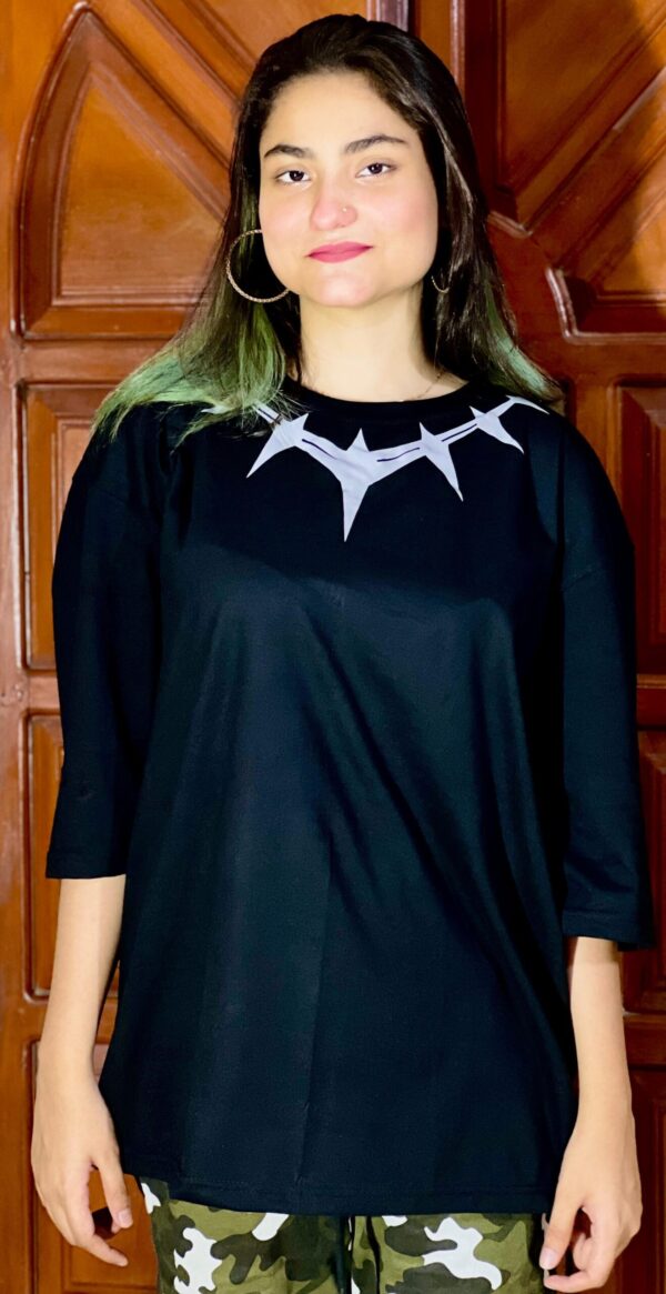 BLACK PANTHER GLOW T-SHIRT UNISEX COTTON JERSEY SHORT SLEEVE TEE...